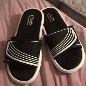 chaps memory foam sandals